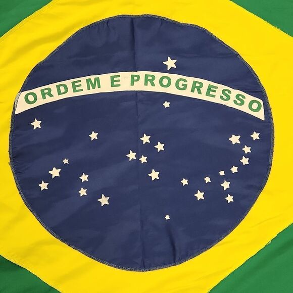 Brazil Flag Sewn 39" x 56" - Picture 7 of 10